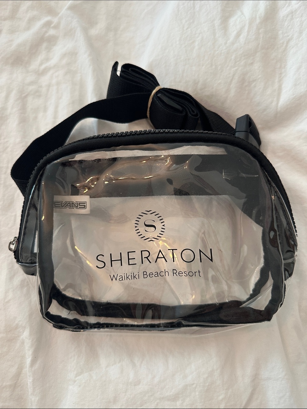 Clear Black Crossbody Belt Bag